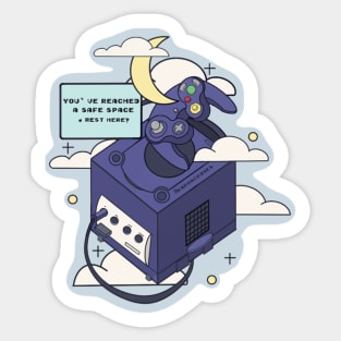 The Checkpoint cube Sticker